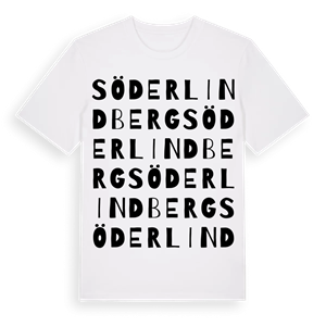 Söder Lindberg ordlek t-shirt – ekologisk bomull t-shirt från Pinshirt