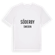 White t-shirt med Söderby i Sverige t-shirt