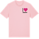 Pink Cotton t-shirt med Jag älskar Söderby t-shirt litet tryck