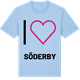 Blue Soul t-shirt med Jag älskar Söderby t-shirt stort tryck