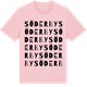 Pink Cotton t-shirt med Söderby ordlek t-shirt