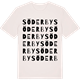 Vintage White t-shirt med Söderby ordlek t-shirt