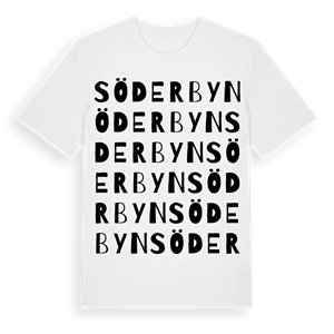Söderbyn ordlek t-shirt – ekologisk bomull t-shirt från Pinshirt