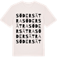 Vintage White t-shirt med Södersätra ordlek t-shirt