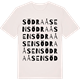 Vintage White t-shirt med Södra Åsen ordlek t-shirt