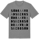 Mid Heather Gray t-shirt med Södra Avradsberg ordlek t-shirt