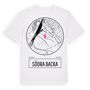 Södra Backa t-shirt – ekologisk bomull t-shirt från Pinshirt