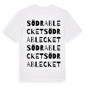 Södra Blecket ordlek t-shirt – ekologisk bomull t-shirt från Pinshirt