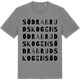 Mid Heather Gray t-shirt med Södra Brudskogen ordlek t-shirt