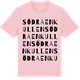 Pink Cotton t-shirt med Södra Enkullen ordlek t-shirt