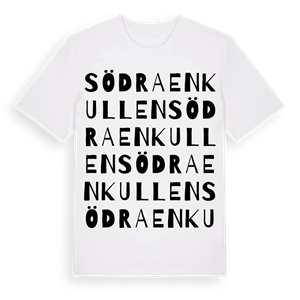Södra Enkullen ordlek t-shirt – ekologisk bomull t-shirt från Pinshirt