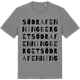 Mid Heather Gray t-shirt med Södra Fenningberget ordlek t-shirt