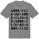 Mid Heather Gray t-shirt med Södra Flenarna ordlek t-shirt