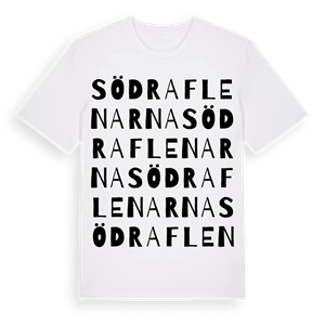 Södra Flenarna ordlek t-shirt – ekologisk bomull t-shirt från Pinshirt