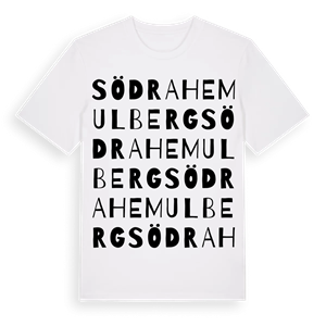 Södra Hemulberg ordlek t-shirt – ekologisk bomull t-shirt från Pinshirt