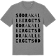 Mid Heather Gray t-shirt med Södra Kallberget ordlek t-shirt