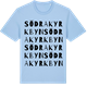 Blue Soul t-shirt med Södra Kyrkbyn ordlek t-shirt