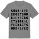 Mid Heather Gray t-shirt med Södra Lyberget ordlek t-shirt
