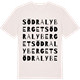 Vintage White t-shirt med Södra Lyberget ordlek t-shirt