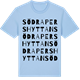 Blue Soul t-shirt med Södra Pershyttan ordlek t-shirt