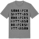 Mid Heather Gray t-shirt med Södra Pershyttan ordlek t-shirt