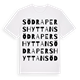 Södra Pershyttan ordlek t-shirt