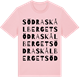 Pink Cotton t-shirt med Södra Skålberget ordlek t-shirt