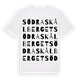 White t-shirt med Södra Skålberget ordlek t-shirt