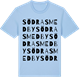 Blue Soul t-shirt med Södra Smedby ordlek t-shirt