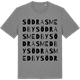 Mid Heather Gray t-shirt med Södra Smedby ordlek t-shirt