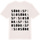 Vintage White t-shirt med Södra Spisbo ordlek t-shirt