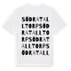 White t-shirt med Södra Talltorp ordlek t-shirt