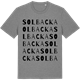 Mid Heather Gray t-shirt med Solbacka ordlek t-shirt