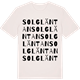 Vintage White t-shirt med Solgläntan ordlek t-shirt