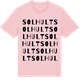 Pink Cotton t-shirt med Solhult ordlek t-shirt