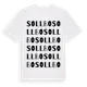 White t-shirt med Sollbo ordlek t-shirt
