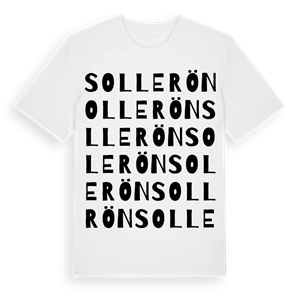 Sollerön ordlek t-shirt – ekologisk bomull t-shirt från Pinshirt