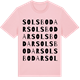 Pink Cotton t-shirt med Sols bodar ordlek t-shirt