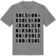 Mid Heather Gray t-shirt med Sols bodar ordlek t-shirt