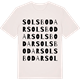 Vintage White t-shirt med Sols bodar ordlek t-shirt