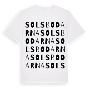 Solsbodarna ordlek t-shirt – ekologisk bomull t-shirt från Pinshirt