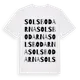 White t-shirt med Solsbodarna ordlek t-shirt