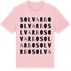 Pink Cotton t-shirt med Solvarbo ordlek t-shirt