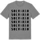 Mid Heather Gray t-shirt med Solvarbo ordlek t-shirt
