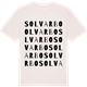Vintage White t-shirt med Solvarbo ordlek t-shirt