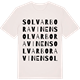 Vintage White t-shirt med Solvarboravinen ordlek t-shirt