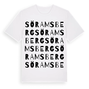 Sör Amsberg ordlek t-shirt – ekologisk bomull t-shirt från Pinshirt