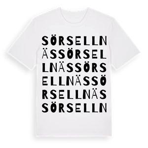 Sör Sellnäs ordlek t-shirt – ekologisk bomull t-shirt från Pinshirt