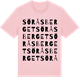 Pink Cotton t-shirt med Söråsberget ordlek t-shirt