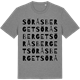 Mid Heather Gray t-shirt med Söråsberget ordlek t-shirt